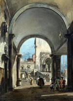 欧洲12-19世纪油画六_GUARDI, Francesco - An Architectural Caprice
